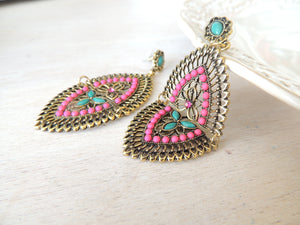 Stately Floral Earrings