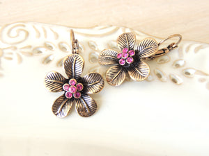 Antique Flower Earrings