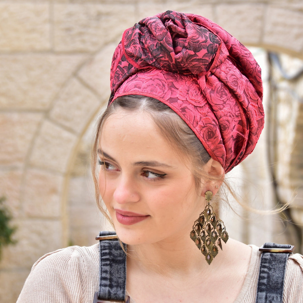 Fuchsia Splendor Headscarf