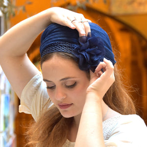 Arbel Lovely Blue Wrap Headband