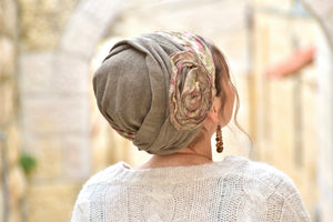 Lovely Flower Jersey Headwrap