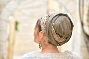 Lovely Flower Jersey Headwrap