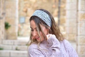 Stunning Grey Lace Headband