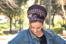 BURGUNDY CROWN Headscarf