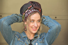 BURGUNDY CROWN Headscarf