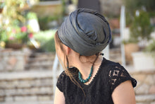 Silver Black Brilliant Headscarf