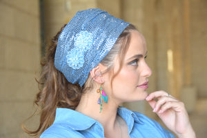 Sparkle Blue Headwrap