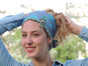 Turqoise Jeans Headband