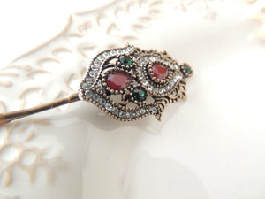 Red & Green Hairpin