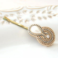 White Bridal Hair Pin