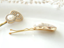 White Bridal Hair Pin