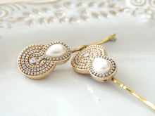 White Bridal Hair Pin