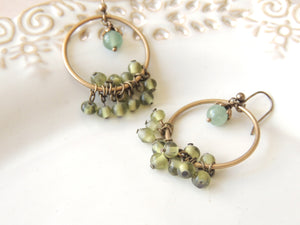 Green Beads Earrings