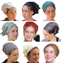 Grey Stretched Satin Turban Sinar